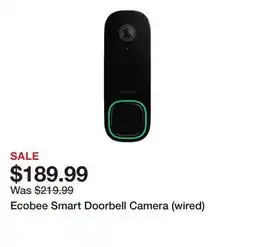 TSC Stores Ecobee Smart Doorbell Camera (wired) offer