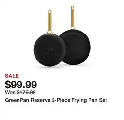 TSC Stores GreenPan Reserve 2-Piece Frying Pan Set offer