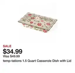 TSC Stores temp-tations 1.5 Quart Casserole Dish with Lid offer