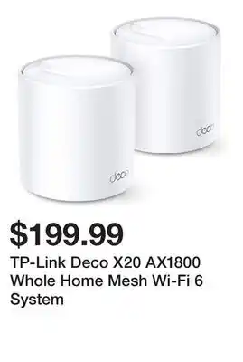 TSC Stores TP-Link Deco X20 AX1800 Whole Home Mesh Wi-Fi 6 System offer