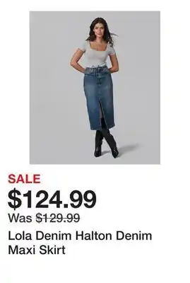 TSC Stores Lola Denim Halton Denim Maxi Skirt offer
