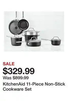 TSC Stores KitchenAid 11-Piece Non-Stick Cookware Set offer