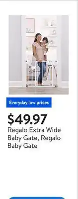 Walmart Regalo Extra Wide Baby Gate, Regalo Baby Gate offer