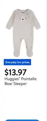 Walmart Huggies Pointelle Bear Sleeper offer