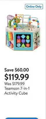 Walmart Teamson 7-in-1 Activity Cube offer