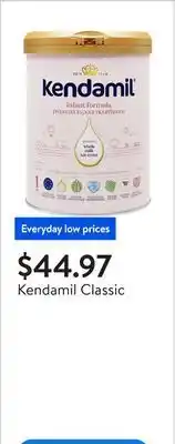Walmart Kendamil Classic offer
