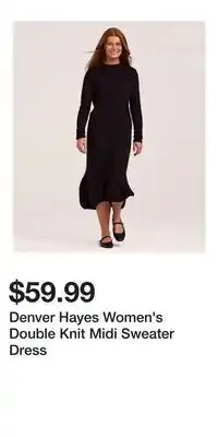 Mark's Denver Hayes Women's Double Knit Midi Sweater Dress offer