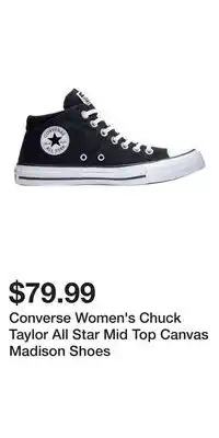 Mark's Converse Women's Chuck Taylor All Star Mid Top Canvas Madison Shoes offer