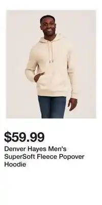 Mark's Denver Hayes Men's SuperSoft Fleece Popover Hoodie offer