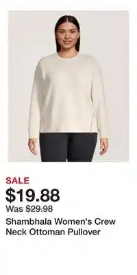 Mark's Shambhala Women's Crew Neck Ottoman Pullover offer
