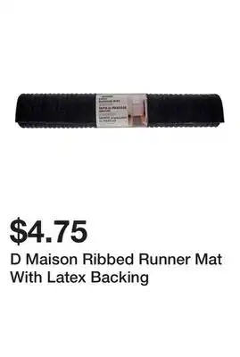 Dollarama D Maison Ribbed Runner Mat With Latex Backing offer