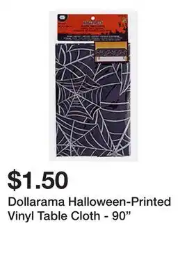 Dollarama Dollarama Halloween-Printed Vinyl Table Cloth - 90 offer