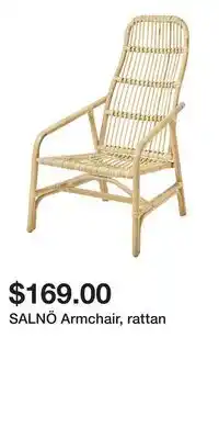 IKEA SALNÖ Armchair, rattan offer