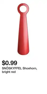 IKEA SNÖSKYFFEL Shoehorn, bright red offer