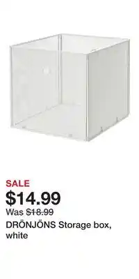 IKEA DRÖNJÖNS Storage box, white offer