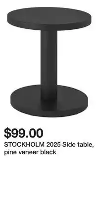 IKEA STOCKHOLM 2025 Side table, pine veneer black offer