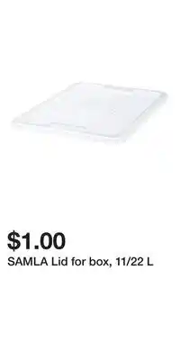 IKEA SAMLA Lid for box, 11/22 L offer