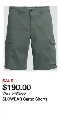 Holt Renfrew SLOWEAR Cargo Shorts offer