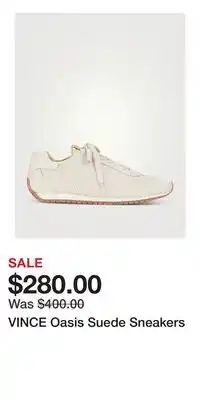 Holt Renfrew VINCE Oasis Suede Sneakers offer