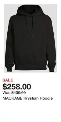 Holt Renfrew MACKAGE Krystian Hoodie offer
