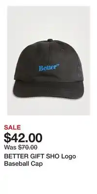 Holt Renfrew BETTER GIFT SHO Logo Baseball Cap offer