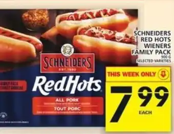 Food Basics Schneiders Red Hots Wieners offer