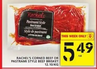 Food Basics Rachel's Corned Beer or Pastrami Style Beer Brisket offer