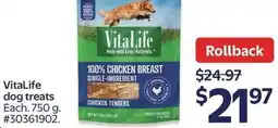 Walmart VitaLife dog treats offer