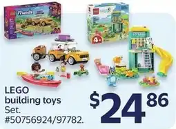 Walmart Lego building toys offer