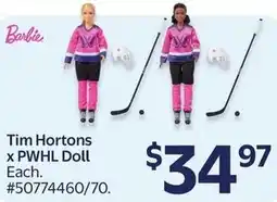 Walmart Tim Hortons x PWHL Doll offer