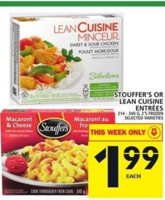 Food Basics Stouffer's or Lean Cuisine Entrees offer