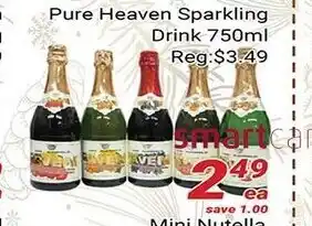 Nations Fresh Foods Pure Heaven Sparkling Drink 750ml offer