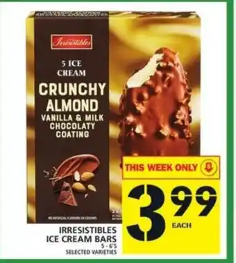 Food Basics Irrestibles Ice Cream Bars offer