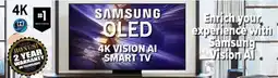 2001 Audio Video QN48S90F SAMSUNG 48 OLED 4K VISION AI SMART TV offer