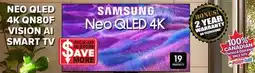 2001 Audio Video QN75QN80F Samsung 75 NEO QLED 4K QN80F VISION AI SMART TV offer