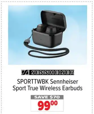 2001 Audio Video SPORTTWBK Sennheiser Sport True Wireless Earbuds offer
