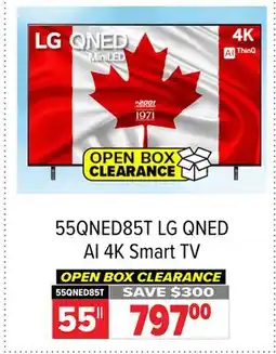 2001 Audio Video 55QNED85T LG QNED AI 4K Smart TV offer