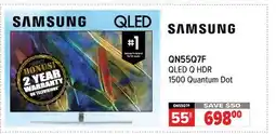 2001 Audio Video QN55Q7FA SAMSUNG 55 QLED Q HDR 1500 Quantum Dot offer