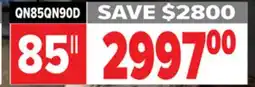 2001 Audio Video SAMSUNG 85 QN85QN90D Neo QLED 4K TV offer