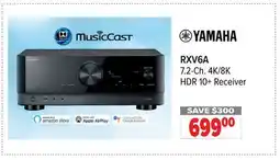2001 Audio Video RXV6A YAMAHA 7.2-Ch. 4K/8K HDR 10+ Receiver offer