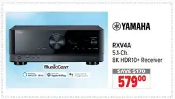 2001 Audio Video RXV4A YAMAHA 5.1-Ch. 8K HDR10+ Receiver offer