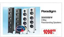 2001 Audio Video Paradigm SE6000B/W 3-Way Floorstanding Speakers offer