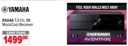 2001 Audio Video RXA4A YAMAHA 7.2-Ch. 8K MusicCast Receiver offer