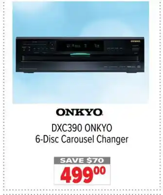 2001 Audio Video DXC390 ONKYO 6-Disc Carousel Changer offer