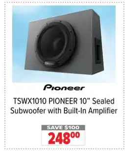 2001 Audio Video TSWX1010 PIONEER 10 Sealed Subwoofer with Built-In Amplifier offer