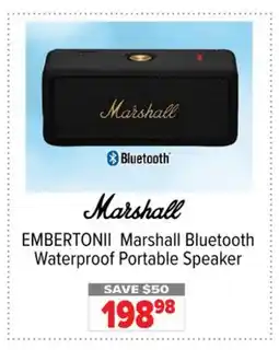 2001 Audio Video EMBERTONII Marshall Bluetooth Waterproof Portable Speaker offer