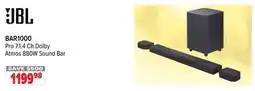 2001 Audio Video BAR1000 JBL Pro 7.1.4 Ch Dolby Atmos 880W Sound Bar offer