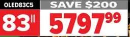 2001 Audio Video OLED83C5 LG 83 OLED evo AI C5 4K Smart TV 2025 offer