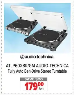 2001 Audio Video ATLP60XBK/GM AUDIO-TECHNICA Fully Auto Belt-Drive Stereo Turntable offer