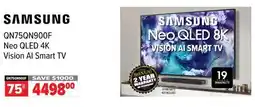 2001 Audio Video SAMSUNG 75 QN75QN900F Neo QLED 4K Vision AI Smart TV offer